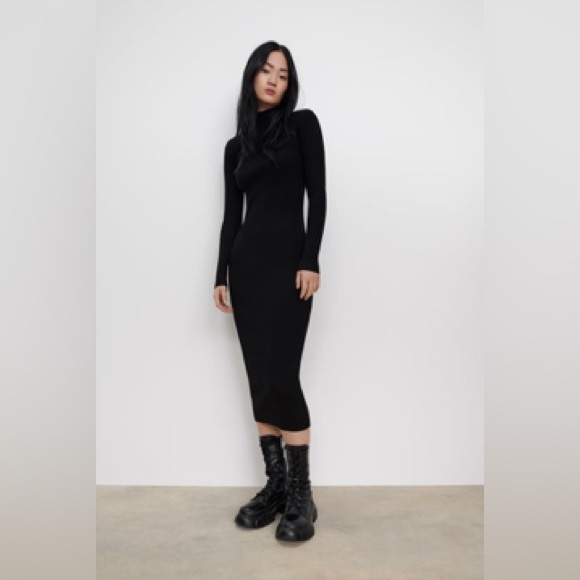 BLACK MAXI DRESS - Picture 1 of 6